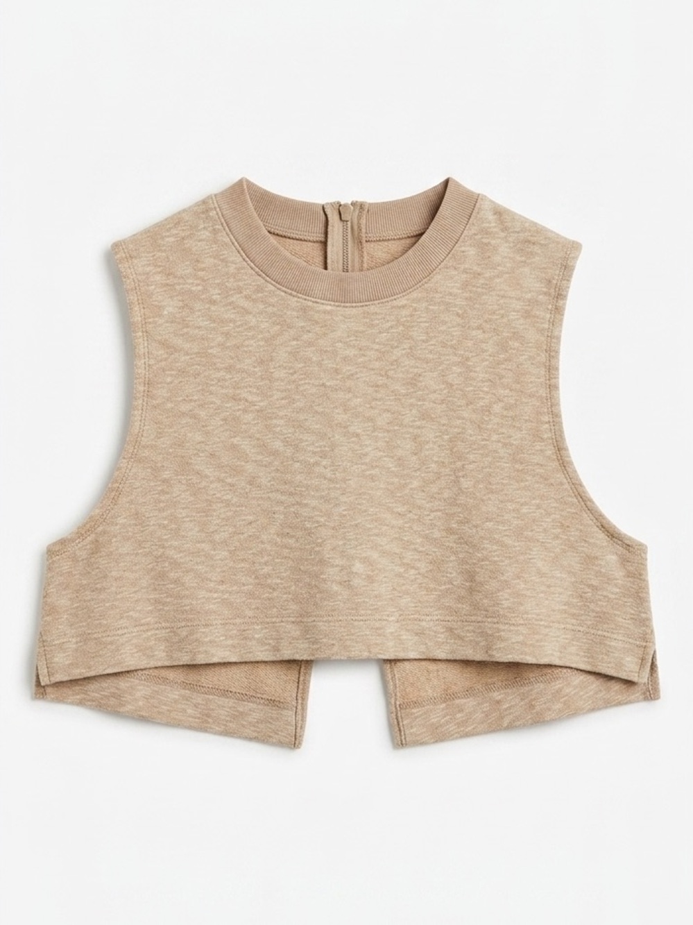 Free People Beach Oatmeal Cropped Tank